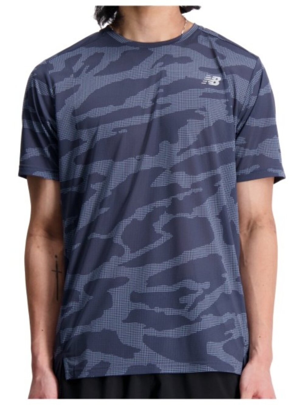 New Balance Running Printed Accelerate T-shirt in Blue